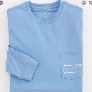 VINEYARD VINES LIGHT BLUE LONG SLEEVE